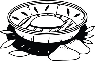 vector illustration of an ice hockey