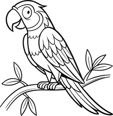 illustration of a parrot