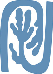 Organic doodle shape. Vector art design for print, logo, wallpaper, wall art, branding, sticker and poster.