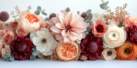 Serene Floral Arrangement Featuring Beige and Dusty Rose Flowers