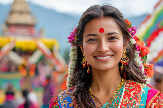 young nepali hinduism woman
