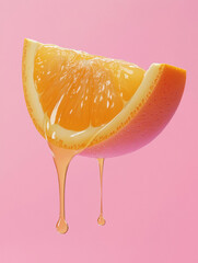 fresh juicy orange slice