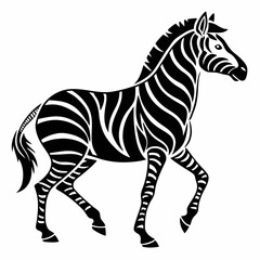 zorse black silhouette icon vector