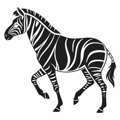 zorse black silhouette icon vector