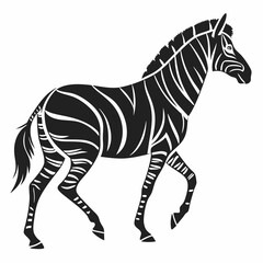 zorse black silhouette icon vector