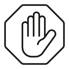 Stop Hand Icon