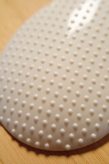 Cuchara de plastico blanco