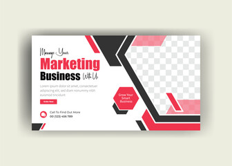 modern design template for your design, YouTube video thumbnail, business template design 