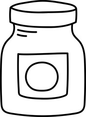 Simple Line Art Jar
