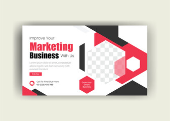 agency business template design, youtube video thumbnail design, conference thumbnail design 
