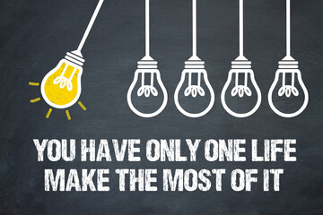 Naklejka premium You have only one life, make the most of it. 