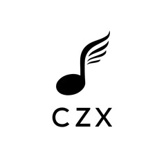 Obraz premium CZX creative minimalist letter logo.