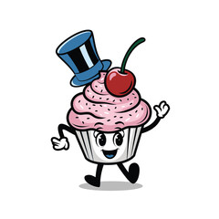 Funny cartoon icon vector illustration