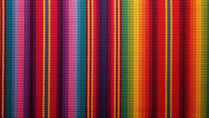 Blanket stripes seamless pattern. Background for Cinco de Mayo party decor or ethnic mexican fabric pattern with colorful stripes. Serape design