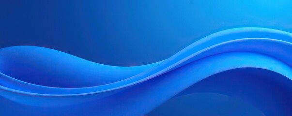 Abstract blue curve wave lines with smooth gradient background,  lines,  gradient