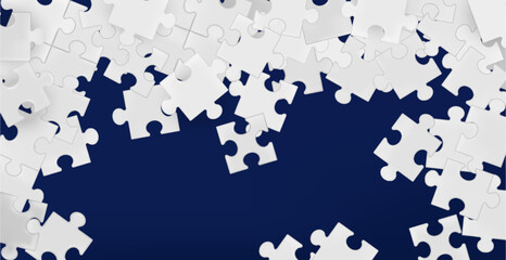 Puzzle Pieces falling Background