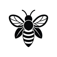 Bee on Flower Vector Illustration | PNG & EPS Download