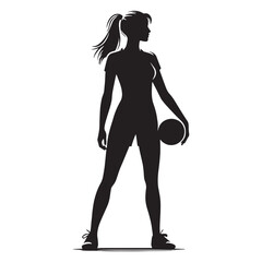 Defensive Wall Footballer silhouette, blocking every attack - Football illustration - Minimalist Football vector - Soccer Player silhouette

