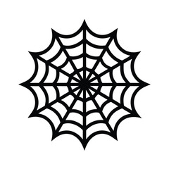 vector illustration of a spider web