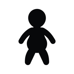 Toy baby Silhouette Vector Illustration | PNG & EPS Download