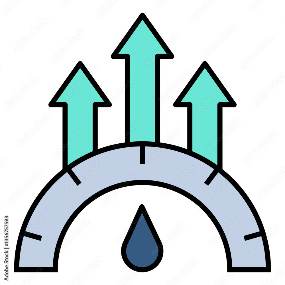 Poster Key Performance Indicator vector icon