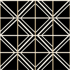 Abstract geometric seamless pattern in minimalist art deco style.