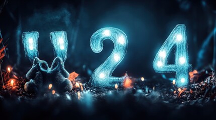 Mystical Halloween Countdown: 24 Hours to Spooky Night