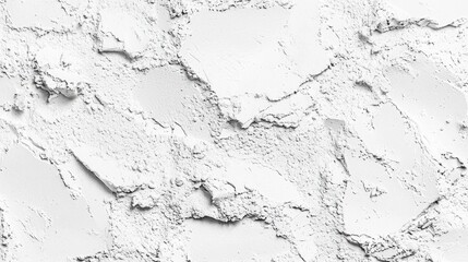 Minimalist texture featuring pure white plaster for artistic backgrounds, surfaces