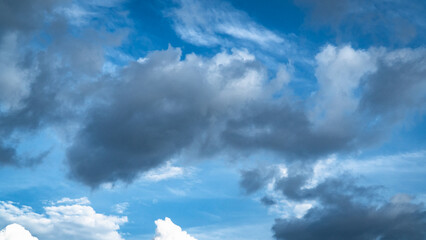 Sky. Cumulus clouds background. Sky background.