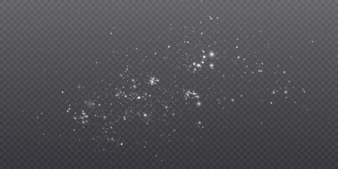 Dust, powder of bright particles. Christmas dust.	
