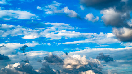 Sky. Cumulus clouds background. Sky background.