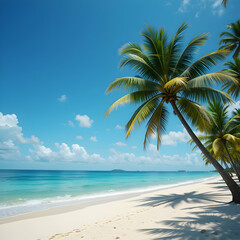 Tropical Beach Palm Tree Ocean Summer Vacation