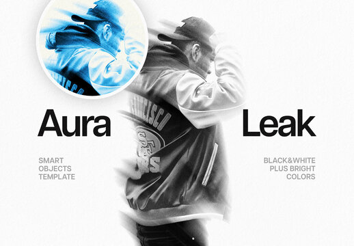 Aura Leak Blur Photo Effect Mockup