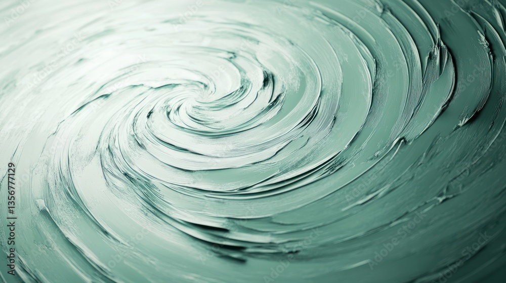 Poster Turquoise fluid acrylic texture painting background flowing swirl backdrop creating dynamic abstract art style