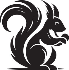 squirrel on a white background