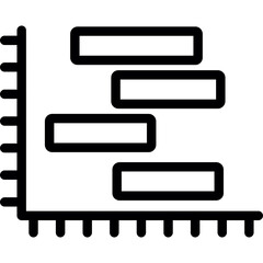 Project Timeline Graph Icon
