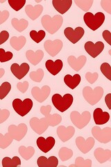seamless pattern with hearts background