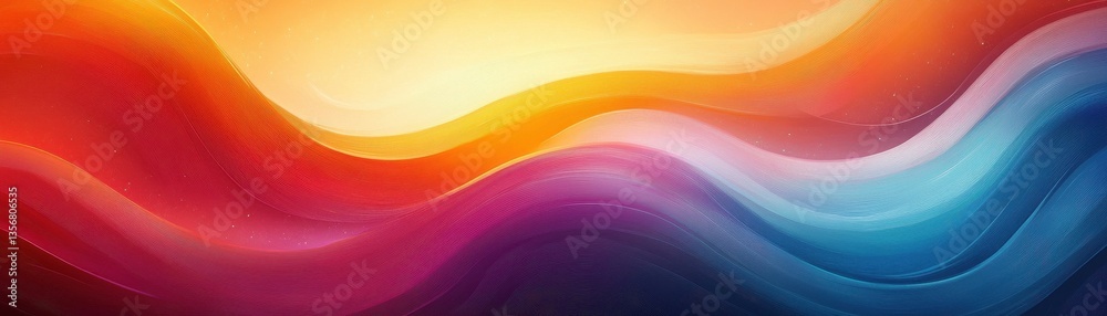 Aufkleber abstract colorful wave background with vibrant gradient and dynamic swirls