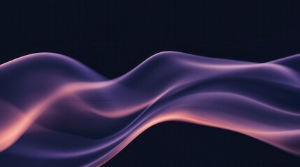 Obraz premium Abstract Purple Pink Smoke Wave on Dark Background