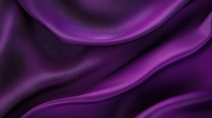 Fototapeta premium Deep Purple Fabric Texture Background: Draped Silk with Rich Color and Smooth Waves