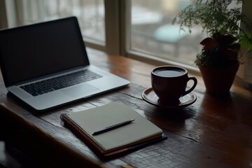 coffee and laptop