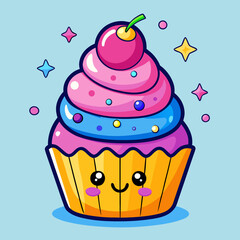 happy birthday cupcake