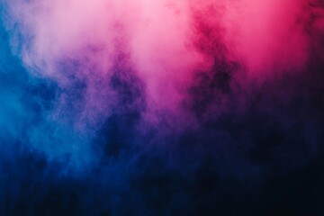 Colorful smoke swirling in shades of blue and pink creates a dynamic and vibrant abstract background