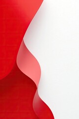 Abstract red and white banner with 3D overlap layers effect,  overlap,  banner background