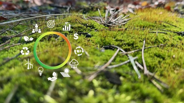 Green Technology and Circular Economy Closing the Loop for Sustainability.Place for logo