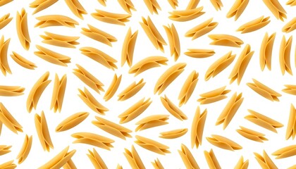 Obraz premium Falling Pasta, Uncooked Farfalle