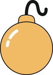 Cartoon Bomb With Fuse