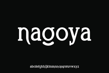 Fototapeta premium Display alphabet font vector design suitable for headline, poster, logo, magazine and many more