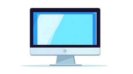 Fototapeta premium Professional Computer Online Web Browser Page Displayed on PC Monitor