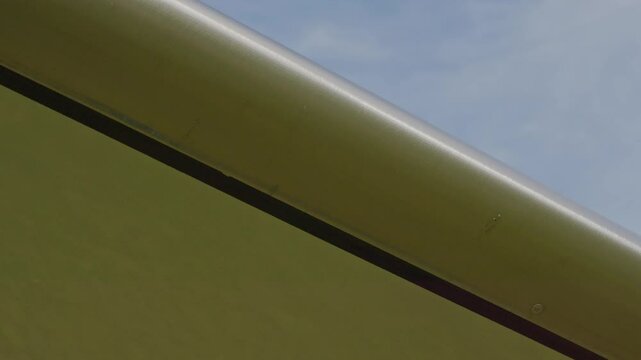 Close Up Anti Freeze Wing Technology JMB VL3 Ultralight Aircraft Aviation Slow Motion